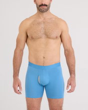 SAXX Boxershorts Droptemp Cooling Cotton Boxer Brief Fly hellblau Herren - 1 Stück